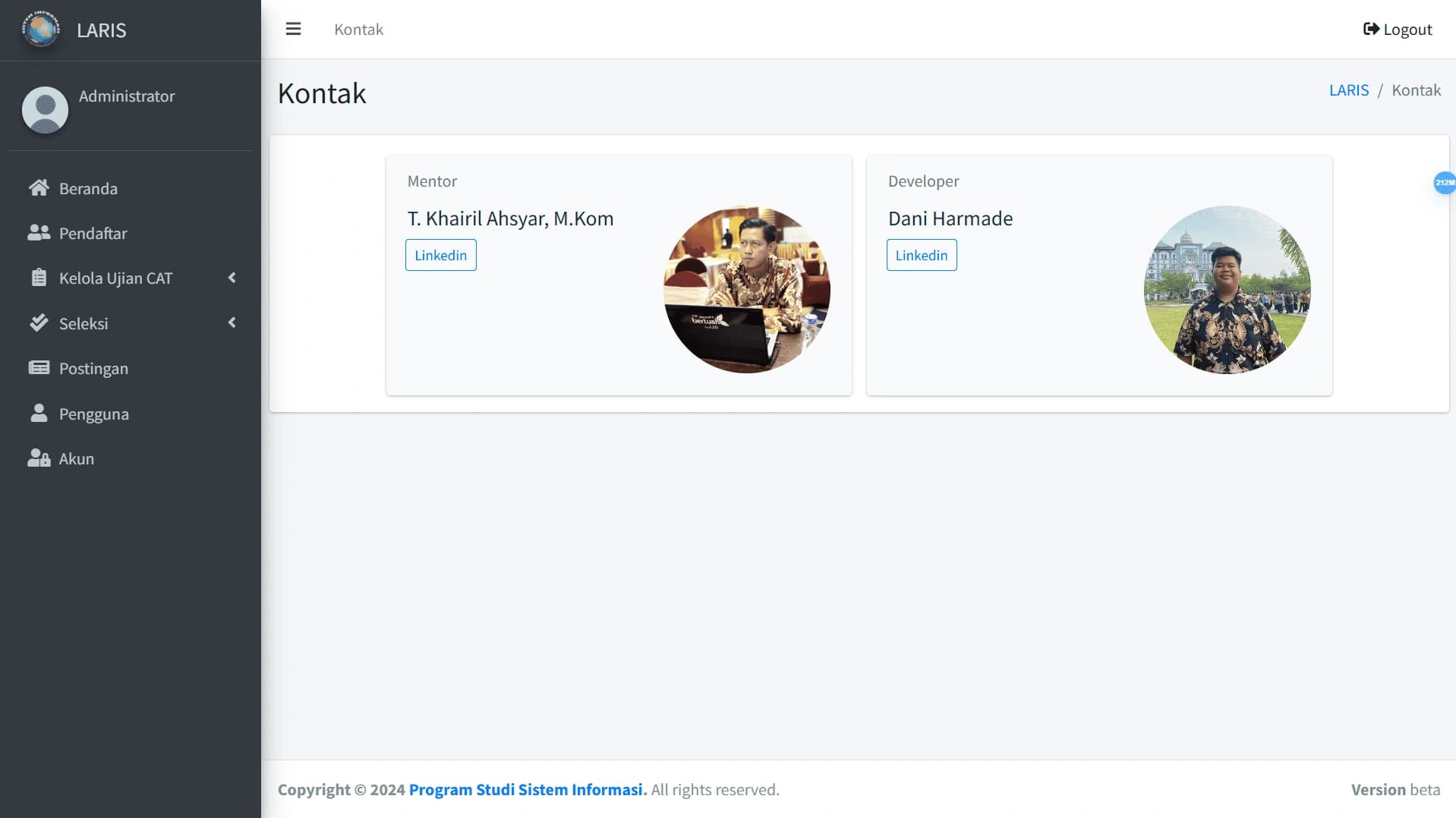 LARIS screenshot 2